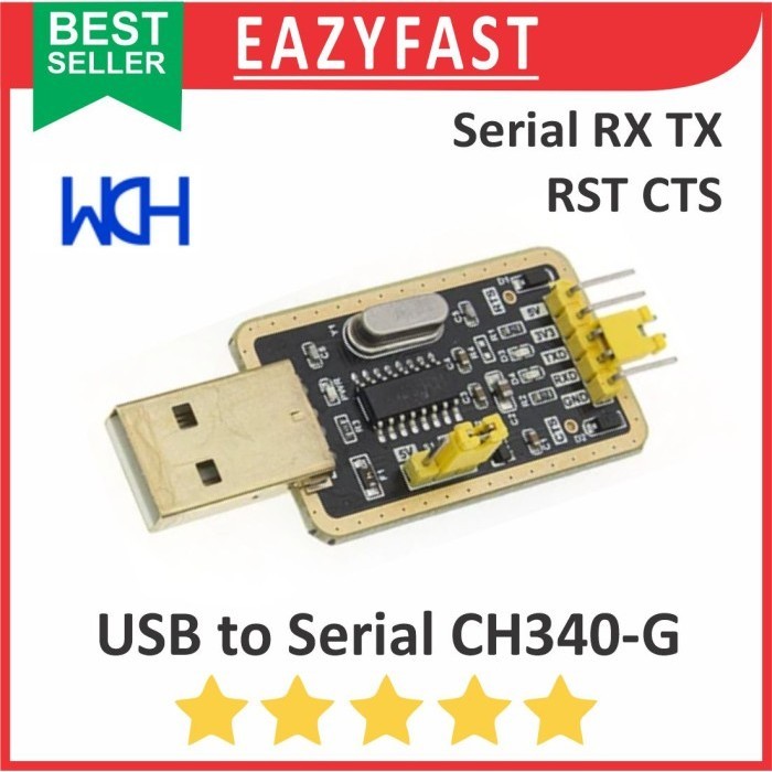 USB to Serial TTL Converter โมดูล CH340G CH340 CH 340 G Gold UART RTS RST CTS RX TX อะแดปเตอร์ Ardui