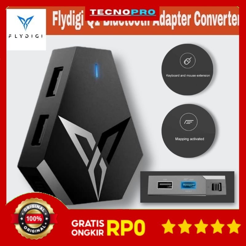 Flydigi Q1 อะแดปเตอร์บลูทูธ Teclado Converter เมาส์และคีย์บอร์ด