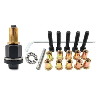 GROVEZY 11 ชิ้น/เซ็ต Hand Rivet Nut, Mandrel Staple สําหรับ Rivet Nut ไฟฉายคู่มือ Riveter เครื่องมือ,พร้อม Nuts M3 M4 M5 M6 M8 M10 ติดตั้งง่ายหัว ชุดเครื่องมือ