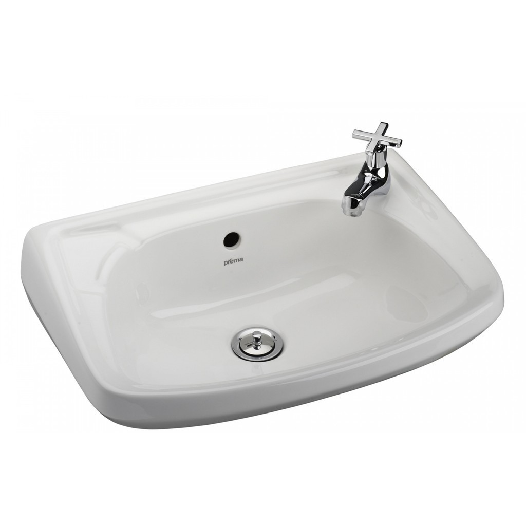 Deluxy Official Shop Prema อ่างล้างหน้าแบบแขวน **ไม่รวมก๊อกน้ำ** รุ่น P55000