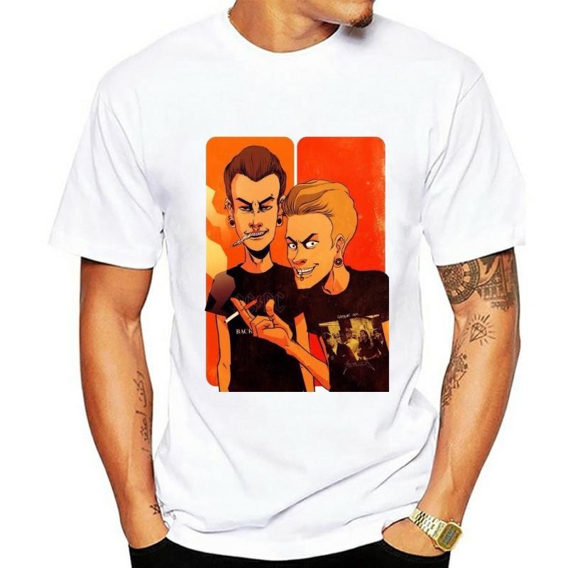 Beavis และ Butthead Beavis Butthead T เสื้อยืดแขนสั้น O-คอ Casual Tshirt