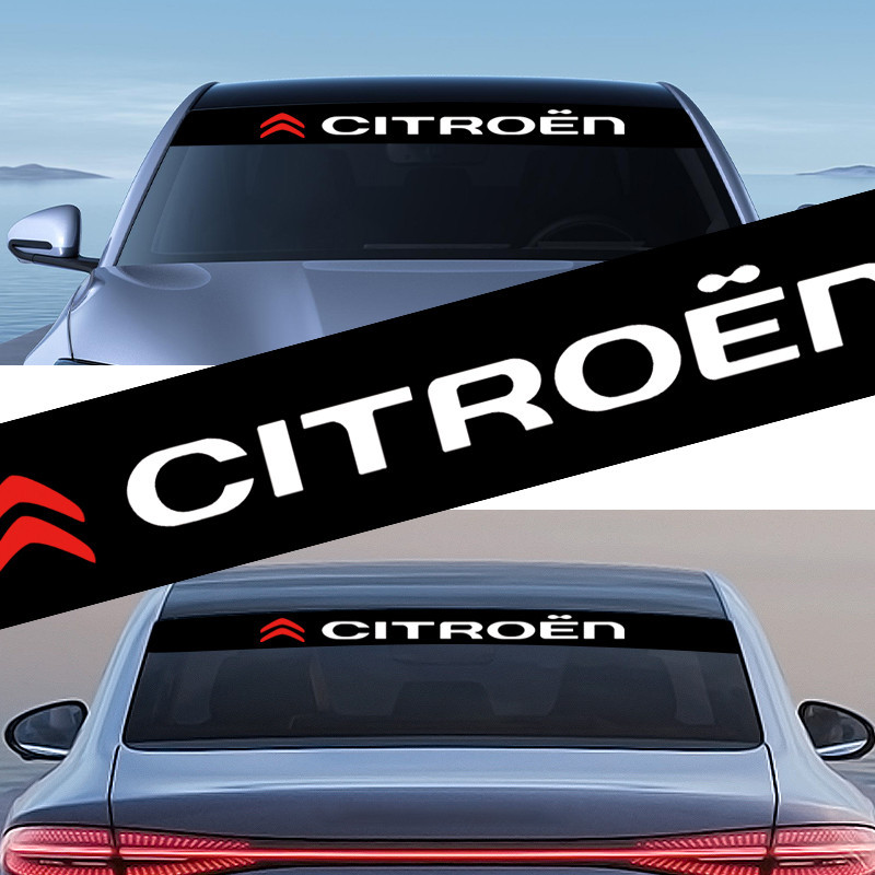 1pcs รถด้านหน้าด้านหลังหน้าต่างสติกเกอร์กันน้ําบังแดดกระจกรูปลอกสําหรับ Citroen DS3 DS4 DS5 DS5 DS 5