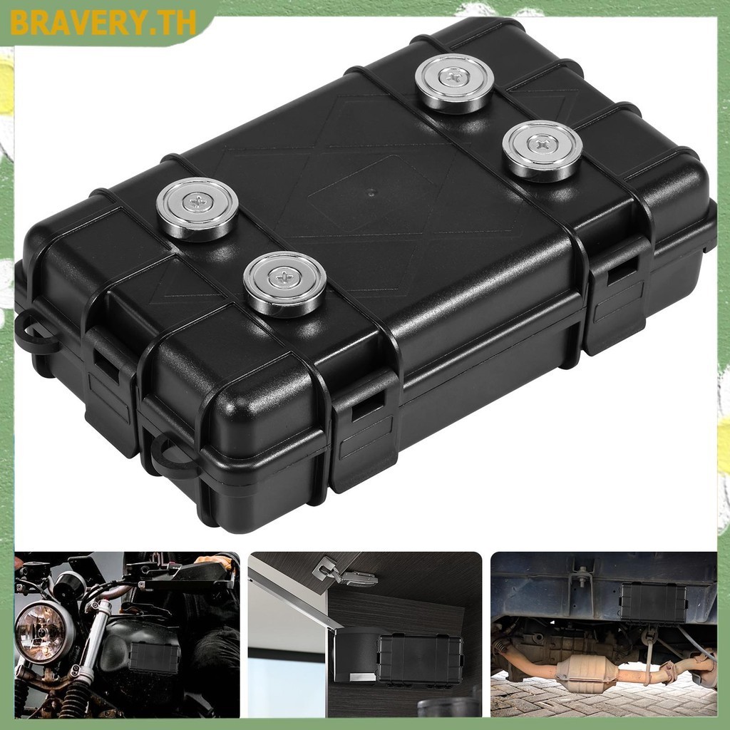 Under Car Magnetic Key Holder 4 Neodymium Magnet Car Hidden Key Box Waterproof Magnetic Key Case SHOPCYC1083