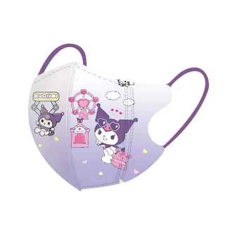 [ในสต็อก] Kuromi 50PCS 3D Face Mask สําหรับเด็ก 3ply Breathable หน้ากากป้องกันการ์ตูน Duckbill 3D ผีเสื้อเด็กหน้ากากเด็ก 3D ที่จอดรถ包立装口