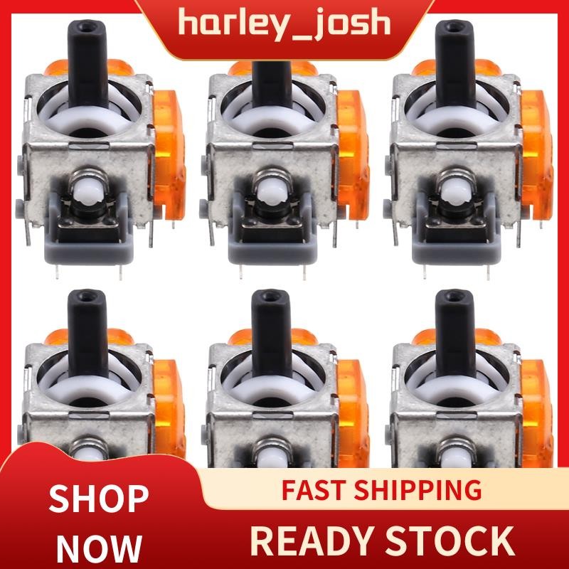harley_josh 6pcs สําหรับ TMR จอยสติ๊กแม่เหล็กไฟฟ้าสําหรับ Gamepad TMR จอยสติ๊ก 3D Analog Thumb Stick