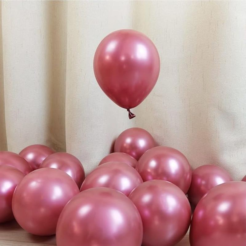 ส่งสินค้าทุกวัน ลูกโป่งสีโครม balloon ลูกโป่งโครเมี่ยม10นิ้ว มี 5 สี ลูกโป่งเมทัลลิก ลูกโป่งโลหะเงา สําหรับตกแต่งเวที - รูปที่ 5