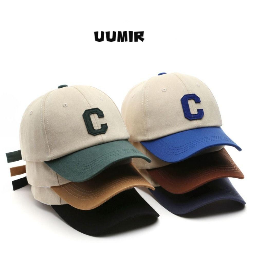 Uumir หมวกเบสบอล, C ตัวอักษรปรับ Sun Visors หมวก, แฟชั่น Breathable Casual Trucker หมวก