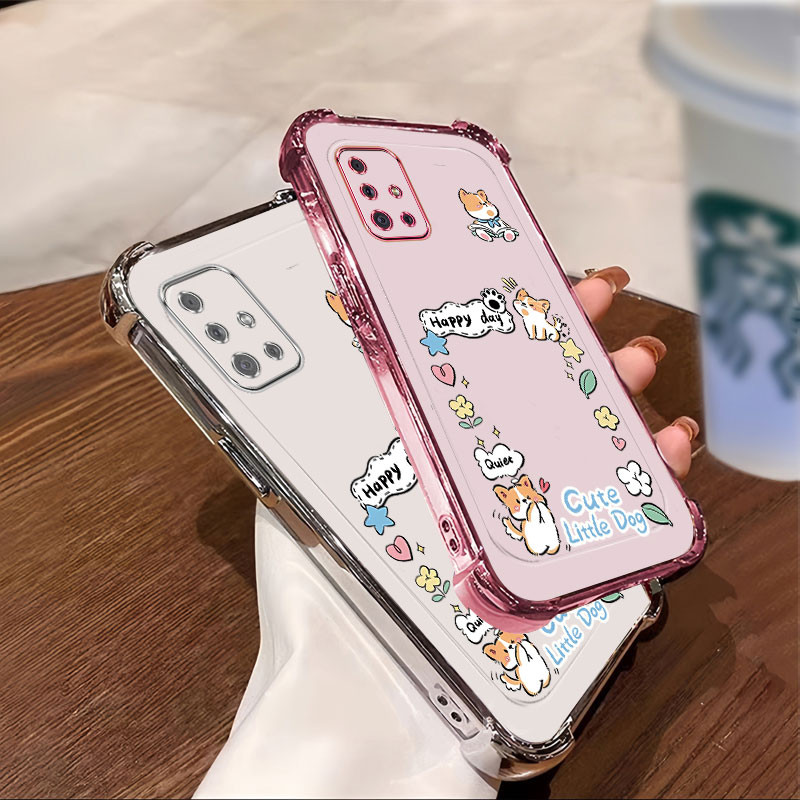 ปลอก Samsung A51 A71 M51 เคสโทรศัพท์สําหรับซิลิโคนใหม่สี่มุมป้องกันการตก sgxg