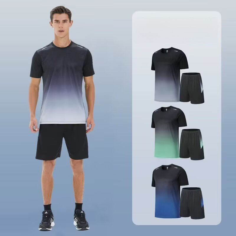 Running Sportswear Men's Athletic Shorts Men's Quick-Drying Breathable T-Shirt Men