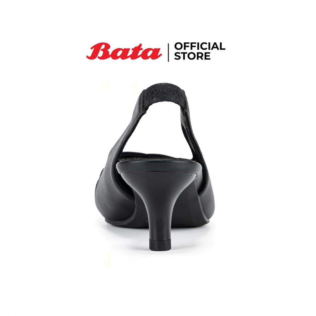 Bata บาจา รองเท้าส้นสูงรัดส้น สูง 1 นิ้ว สำหรับผู้หญิง รุ่น PRIMA สีเบจ 6318109 สีดำ 6316109