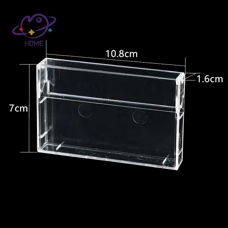 [mayhome] 1 PC Cassette Tape กล่องเก็บของโปร่งใสเสียงบันทึกแม่เหล็กเทปเปล่ากล่องกันฝุ่น {TH}