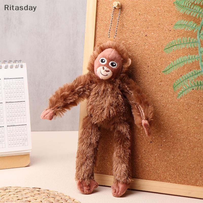 Ritasday การ์ตูน Gorilla Plush Chimpanzees ลิงจี้ตุ๊กตานุ่มตุ๊กตาพวงกุญแจกระเป๋าเป้สะพายหลังกระเป๋ารถ Key แหวนตกแต่งเด็กของขวัญใหม่