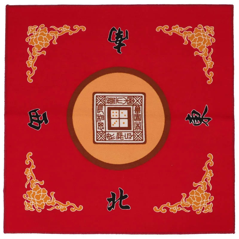 31.5x31.5 In Mahjong Mat Anti-Noise Toard Game Table Mat Polyester Slid-Proof Mahjong Accessory Tabl