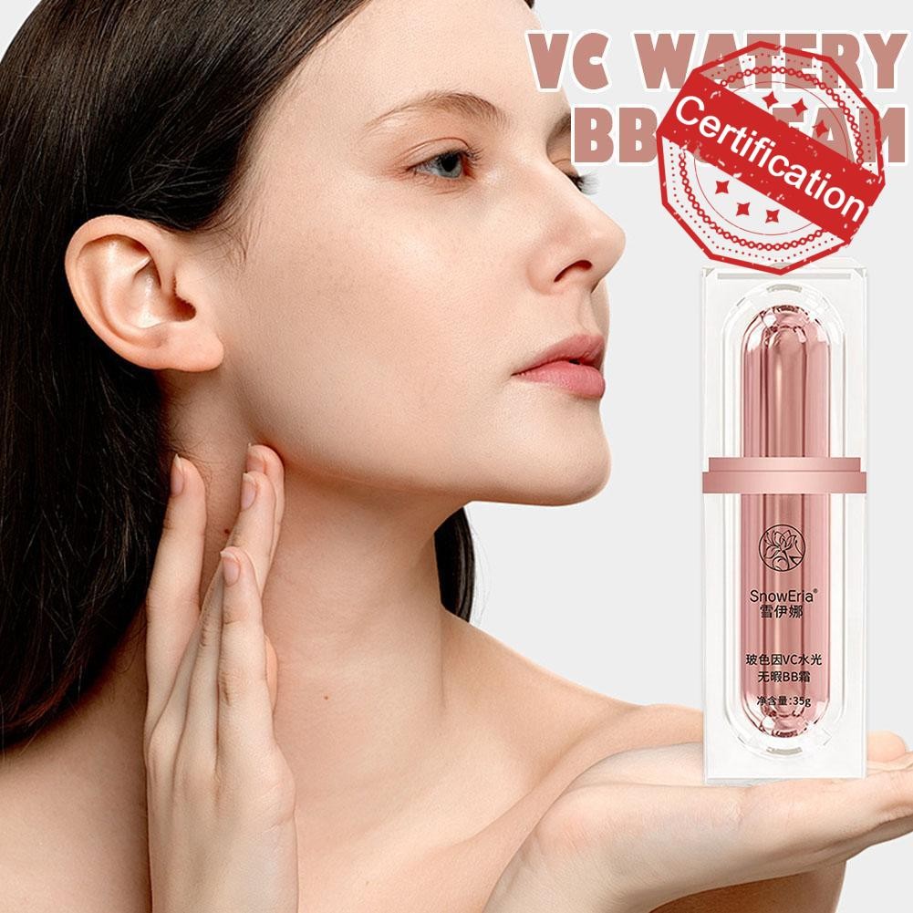 Snoweria Vc Watery Bb ครีมคอนซีลเลอร์ Moisturizing Long-lasting Liquid Oil Foundation Control E0r0