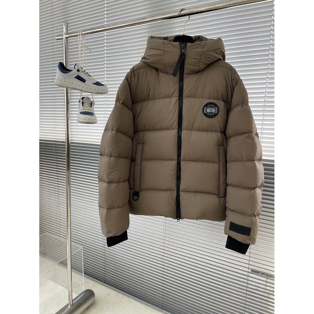 HO4R Canada Goose Black Label Series Men's Hooded down Jacket Platinum Level White Goose down Jacket