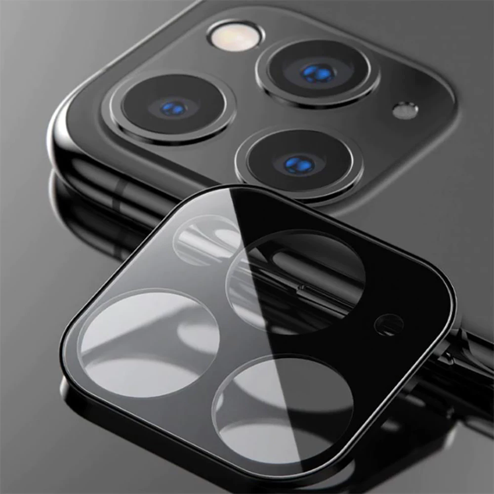 ตัวป้องกันเลนส์กล้อง For iPhone 13 11 17 pro max Case iPhone 11 15 16 pro max 14 12 pro max ฟิล์มป้องกันกล้องแบบรวม