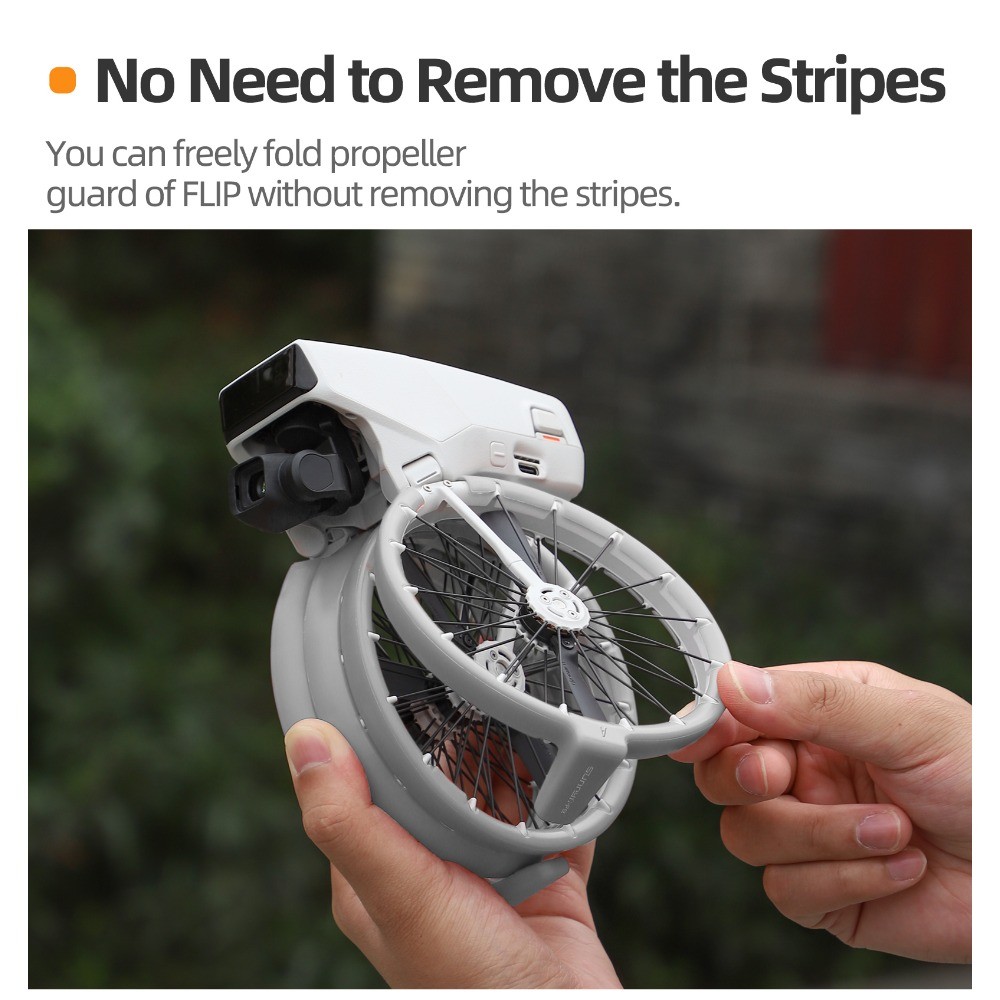 Drone Full Wrap ใบพัด Crash Strip สําหรับ DJI FLIP แหวนแขนป้องกัน Anti-collision และ Anti-scratch DJI FLIP ใบพัดใบมีดอุปกรณ์เสริม