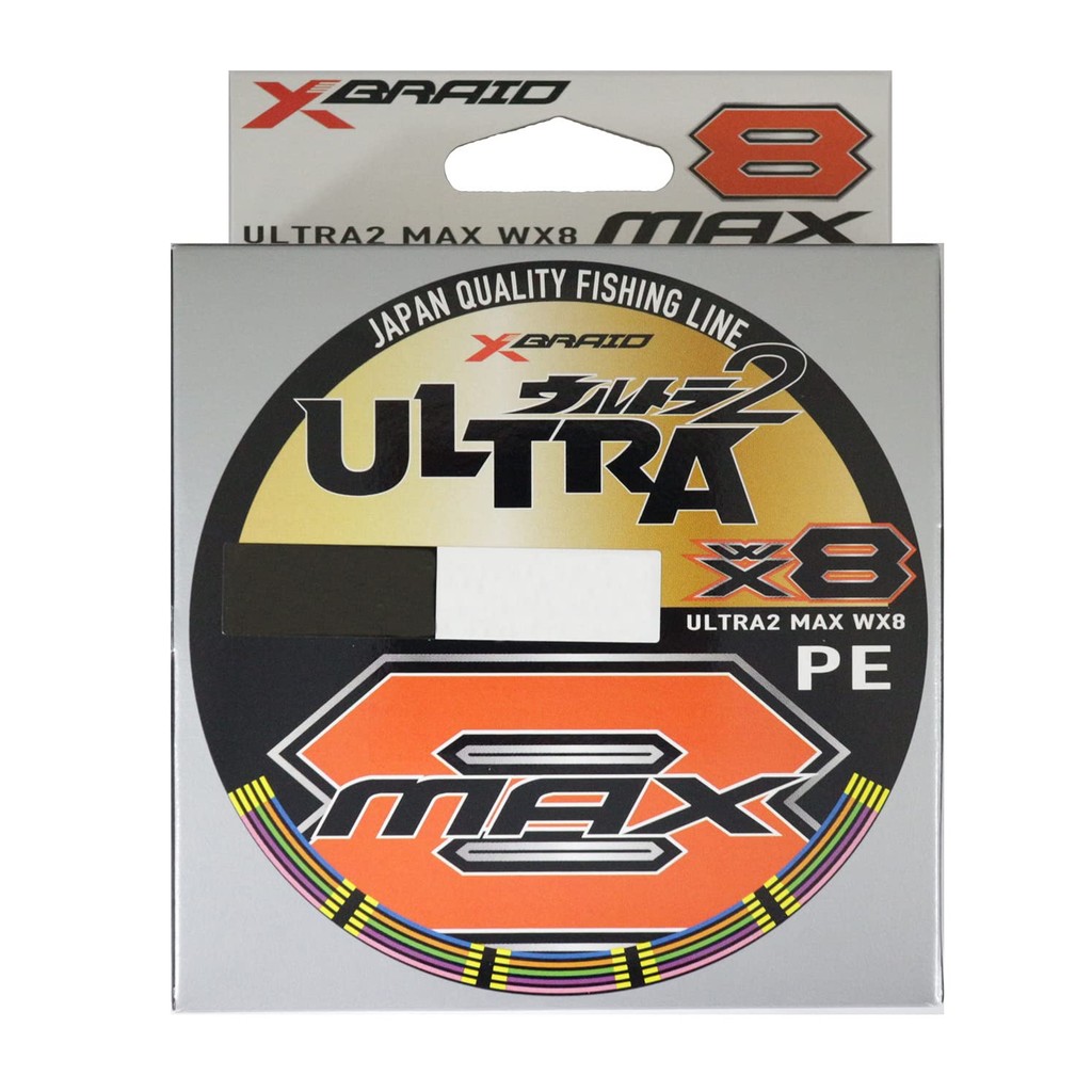 X-Braid Ultra 2 Max WX8 200m Hanger Pack No. 1.5  
X-Braid Ultra 2 Max WX8 200m Hanger Pack No. 0.6 