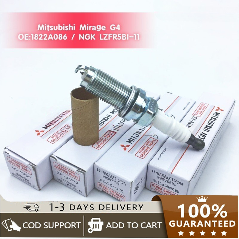 หัวเทียน Iridium1822A086 / NGK LZFR5BI-11 สําหรับ Mitsubishi Mirage G4 Attrage Xpander Hatchback Lan