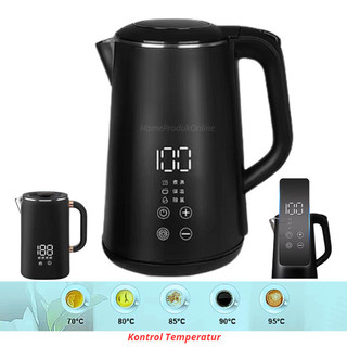 Teko Pemanas Air Listrik Electric Cepat Panas Praktis Stainless Steel