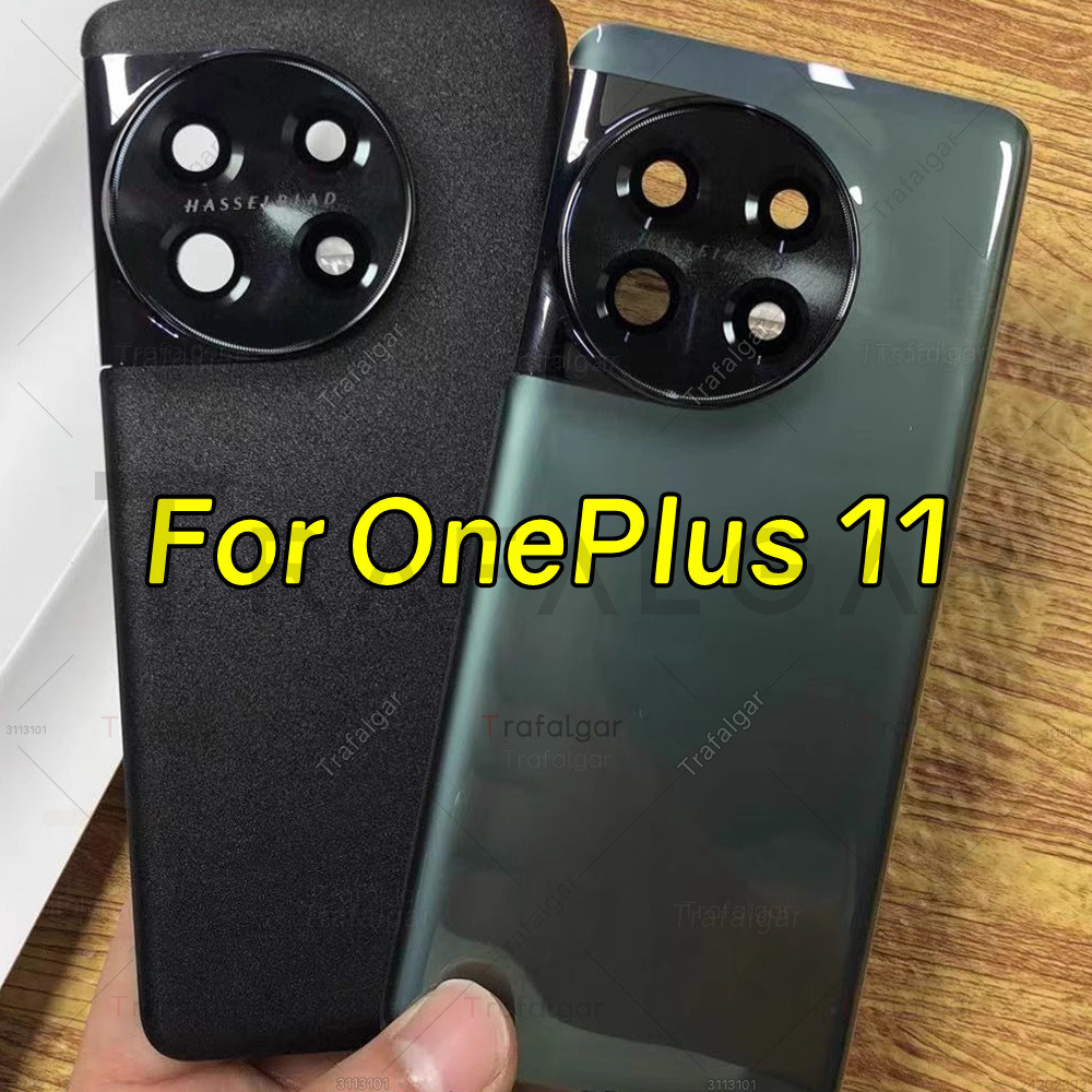 แก้วใสแบตเตอรี่ปกหลังสําหรับ Oneplus 11 5G CPH2449 CPH2447 CPH2451 ด้านหลังแผงประตูกรณีเปลี่ยน