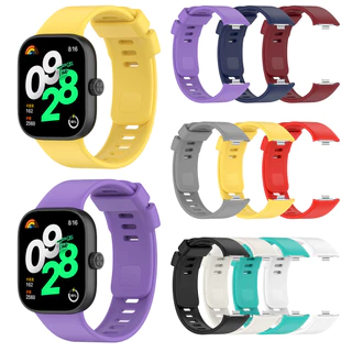 สายซิลิโคนสําหรับ Redmi Watch 4 5 6 สมาร์ทวอท์ชสายรัดข้อมือสําหรับ Xiaomi Mi Band 8 Pro/9 Pro สร้อยข้อมือ Watchband อุปกรณ์เสริม