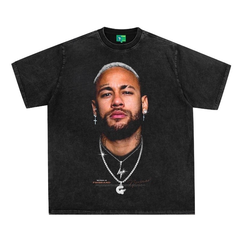 NEYMAR JR NEYMAR JR Brazil สําหรับผู้ชาย และผู้หญิง2024เสื้อยืดผ้าฝ้ายแท้