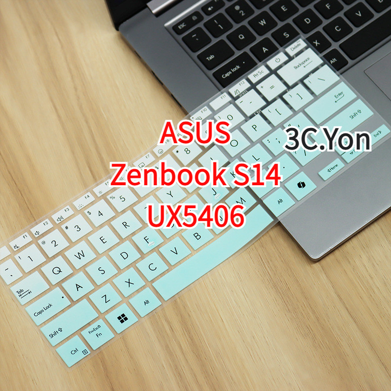 ฝาครอบคีย์บอร์ด ASUS Zenbook S14 UX5406 แล็ปท็อปปุ่มกด Protector S 14 นิ้ว OLED ซิลิโคนนุ่ม Anti-sli