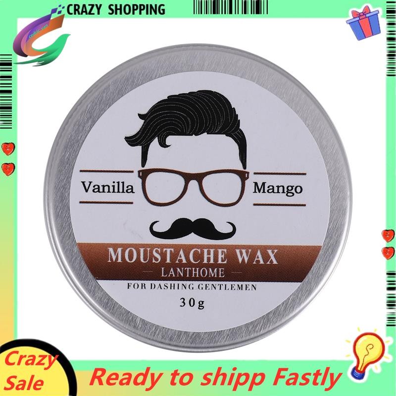 Lanthome ชาย Beard Wax ที่น่าสนใจหนวด Moustache Nourishing Beard Care ปรับปรุงยุ่ง Sparseness ลด Cur