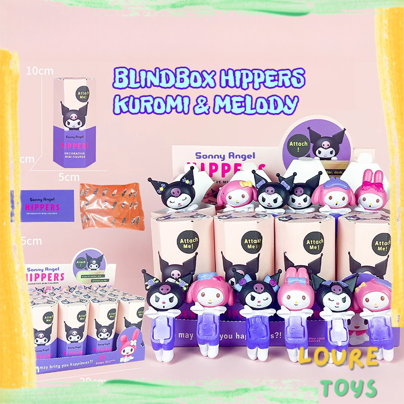 Hp Blind Box Hippers Kuromi - Hippers Blind Box Melody - Kuromi Phone Hippers Kuromi สติ๊กเกอร์โทรศั
