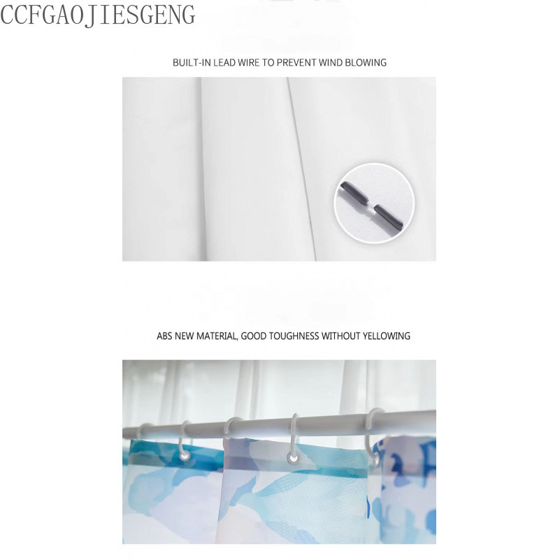 แนะนำ ผ้าม่าน ผ้าม่านห้องน้ำใบไม้สีเขียวมรกต ไม่ต้องเจาะ ผ้าม่านกันน้ำหนา ผ้าม่านแขวน ราคาพิเศษ มีเก็บเงินปลายทาง