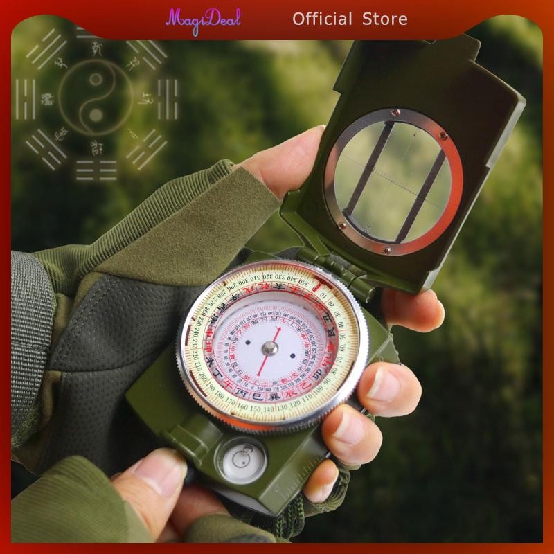Magideal เข็มทิศฮวงจุ้ยจีน เข็มทิศปีนเขาสําหรับปีนเขา Orienteering