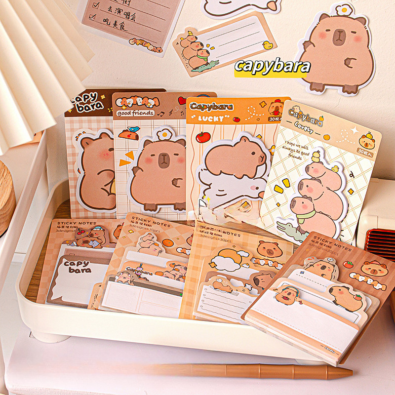 กระดาษโน๊ตเหนียว Capybara Kapibara