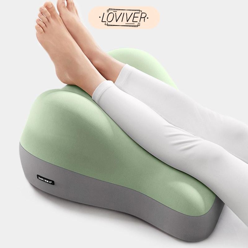LOVIVER หมอนรองขา หมอนหน้าลงสบายล้างทําความสะอาดได้ปกส่วนที่เหลือเท้า ยก นอนบนเตียงเบาะคอเอวกลับขาสนับสนุน