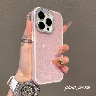 เพชรกรอบglitter Blingเคสโทรศัพท์เข้ากันได้สําหรับ For iPhone 17 16 15 14 13 12 11 Pro Max Plus กรณี