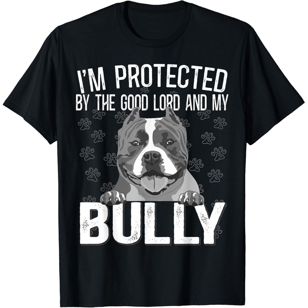 Bully Xl Pitbull Protected By The Lord And My American Bully เสื้อยืด