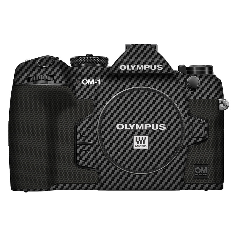Mebentang เหมาะสําหรับ Olympus OM-1 Body ฟิล์มป้องกันคาร์บอนไฟเบอร์ OM1 สติกเกอร์หนัง Frosted 3M