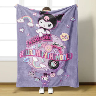 Sanrio Cinnamoroll ผ้าห่ม Arctic Velvet Milk Velvet หนา Kuromi Melody อะนิเมะสําหรับโซฟาเครื่องปรับอากาศ