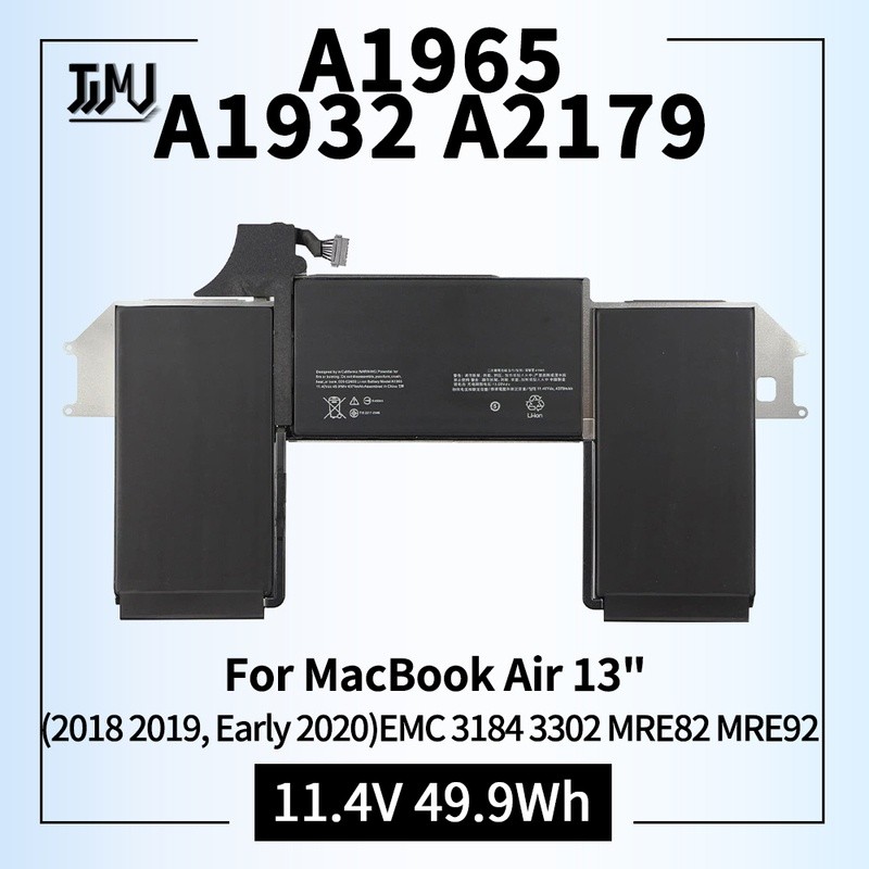 A1932 A2179 A1965 Battery for MacBook Air 13" Retina (2018 2019, Early 2020) EMC 3184 3302 MRE82 MRE92 MVFH2 MWTJ2 MVH22