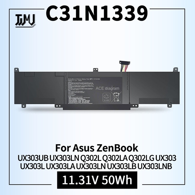 C31N1339 0B200-00930000 3ICP7/55/90 Laptop Battery Replacement for Asus ZenBook UX303UB UX303LN Q302