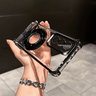 เคส Oppo Reno 12 5g Bracket TPU เคสโทรศัพท์มือถือโปร่งใสป้องกันการล่มสลาย