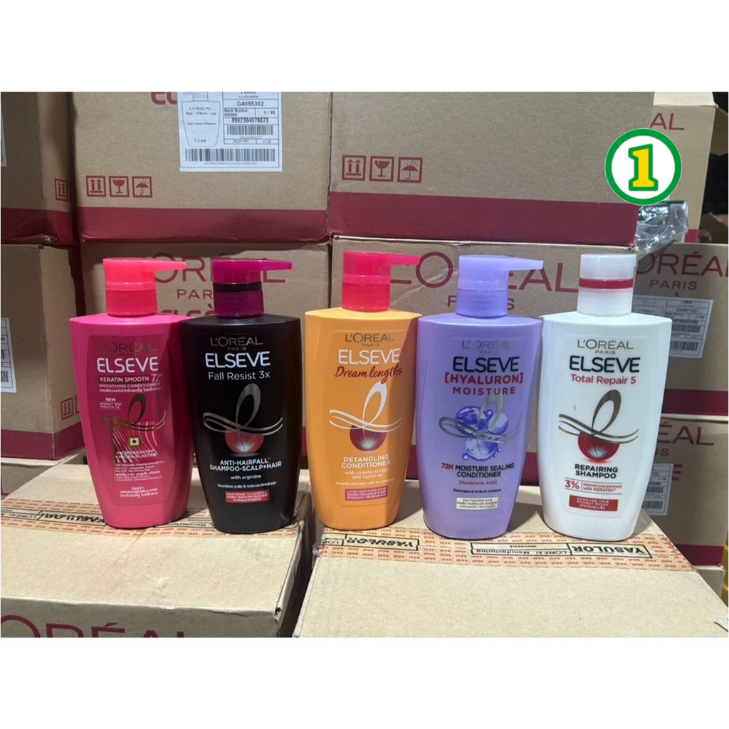 L'Oreal ELSEVE ลอรีอัล แชมพู/ครีมนวดผม L'Oréal 
แชมพู 400-410ml.