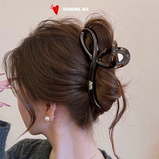 กิ๊บหนีบผมขนาดใหญ่ 13 ซม. สำหรับผมหนา ลายโน้ตดนตรี สปริงเหล็กกันน้ำ ไม่เป็นสนิม