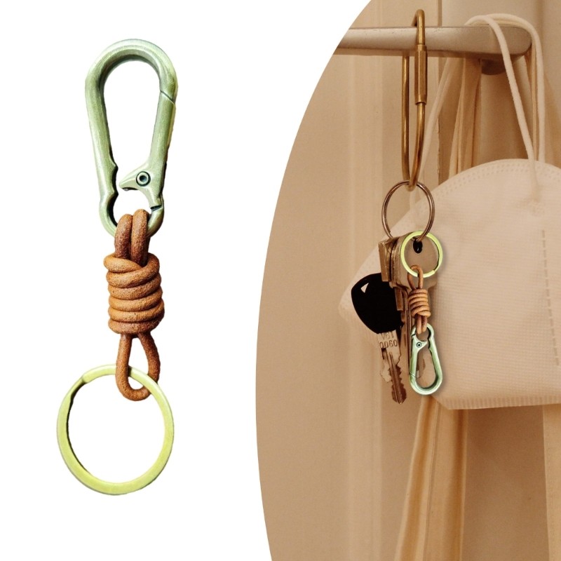 Fine Fashion Key Holder Car Key Pendant Leather Key Rings Stylish Key Accessory