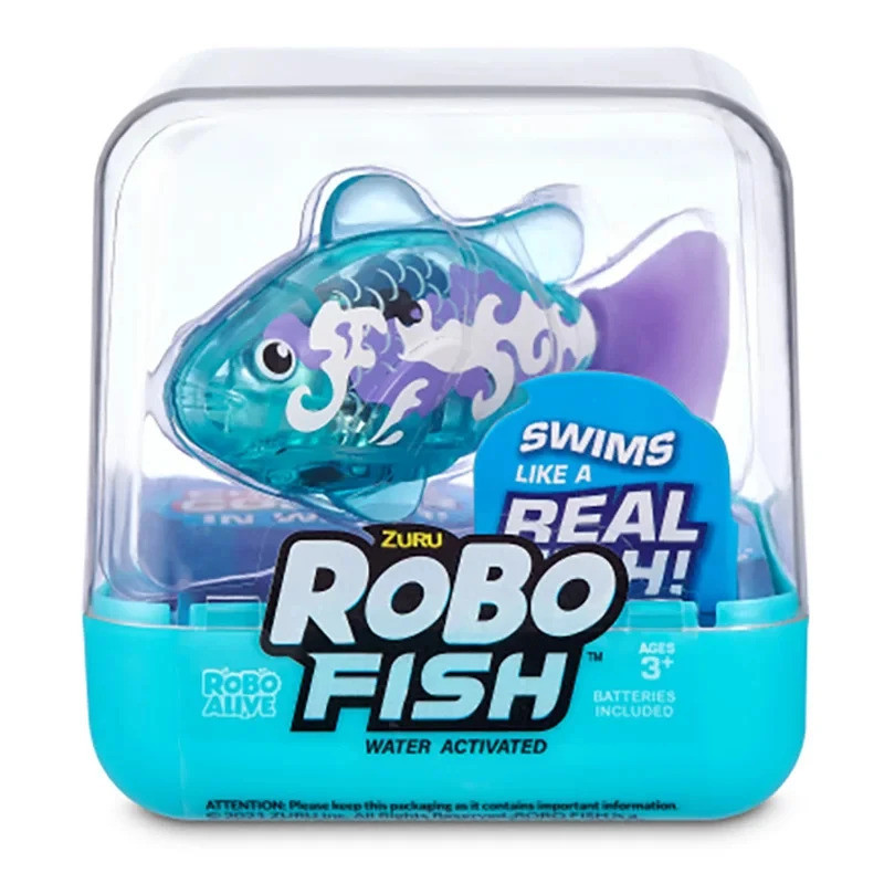 Zuru Robo Fish Bath จะว่ายน้ําไฟฟ้าเด็กจําลองเด็กชายและเด็กหญิงของเล่นภาพเคลื่อนไหวรูปรุ่น