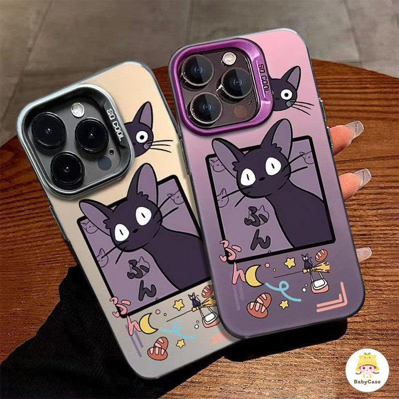 การ์ตูนน่ารักแมวดวงจันทร์ดวงดาวเคสสำหรับ iPhone 15 11 13 12 14 Pro Max XR 7Plus 15 7 8 14 Plus X XS Max