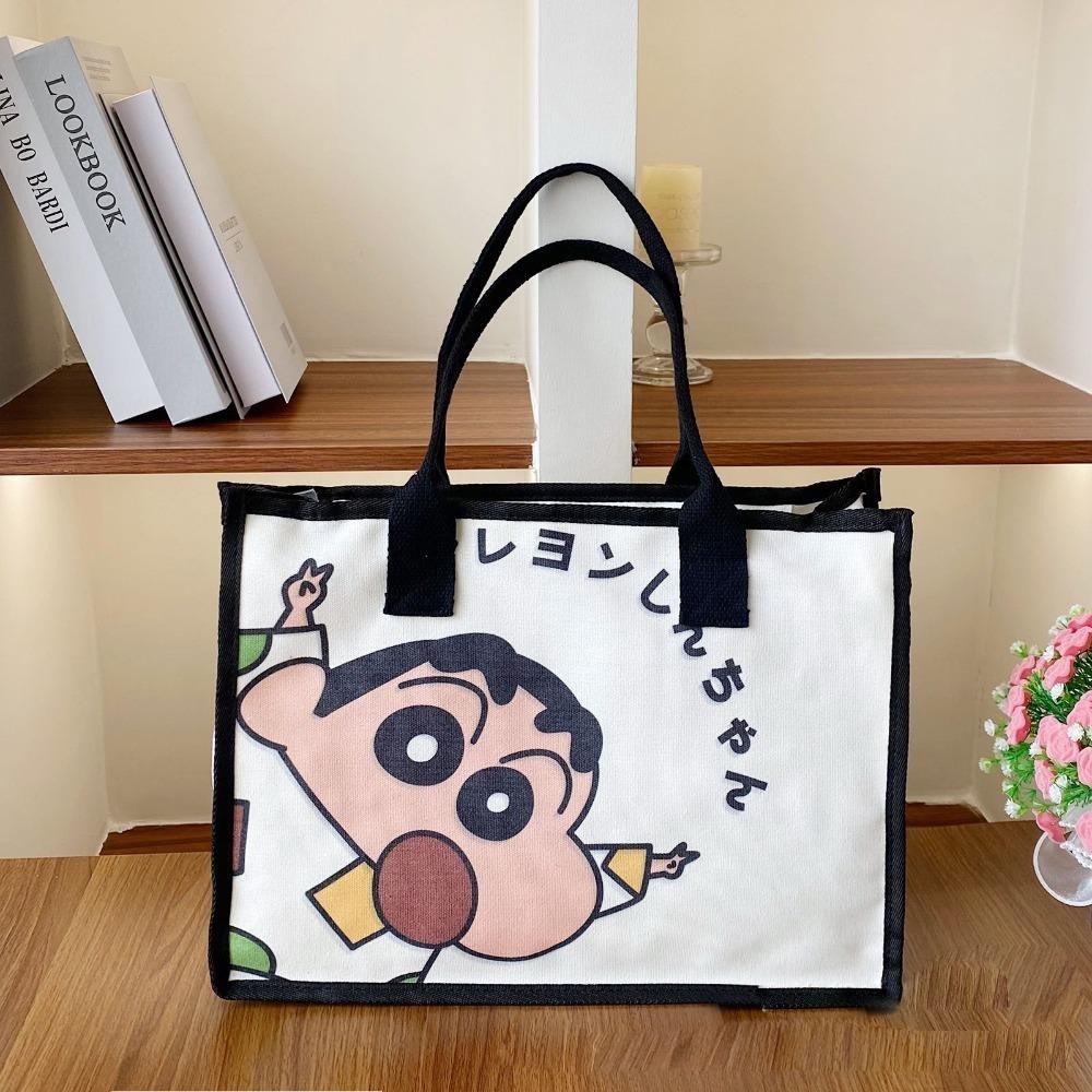 Tonfashion กระเป ๋ าผ ้ าใบความจุขนาดใหญ ่ กระเป ๋ าเดินทางอินเทรนด ์ , ขายร ้ อน Retro Casual Beach Bag Daily Life