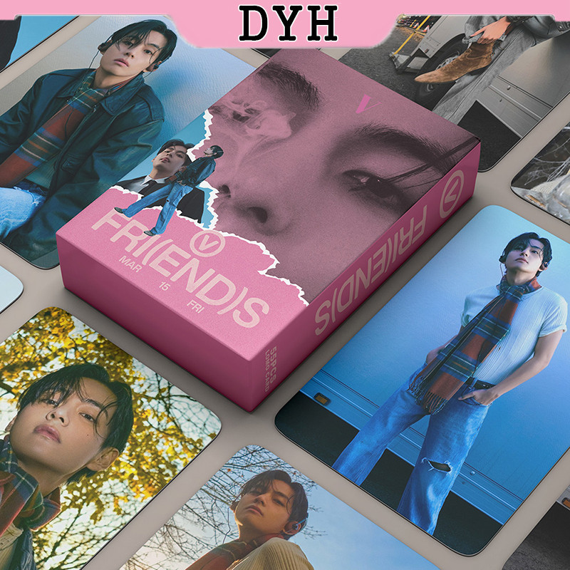55 ชิ้น BTS V Photocard FRI (END)S อัลบั้ม KPOP LOMO การ์ดคอลเลกชัน