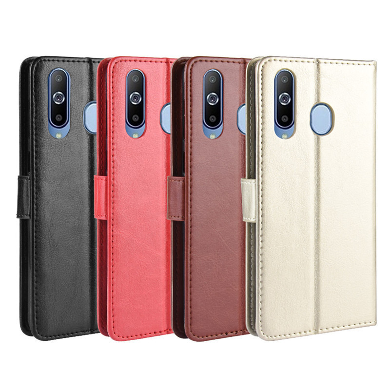 เหมาะสําหรับ Samsung A8S Flip เคสโทรศัพท์ Galaxy A8s โทรศัพท์ซองหนังกระเป๋าสตางค์การ์ดป้องกันกรณี SH