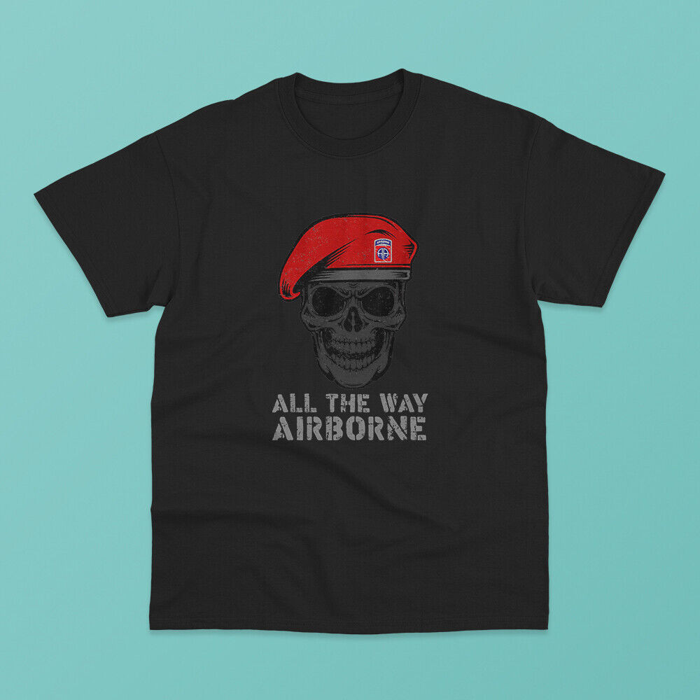 เสื้อยืด Vintage Army 82Nd Airborne All The Way Classic
